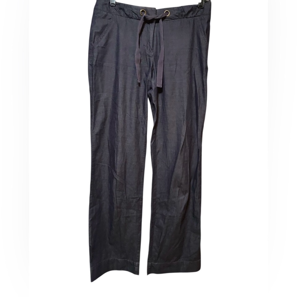 J Crew Pants City Fit Wide Leg Y2K Minimalist Coastal Beachy Athleisure Blue 2